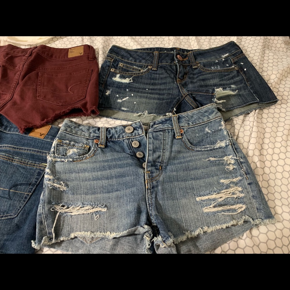 7 American eagle jean shorts!!!